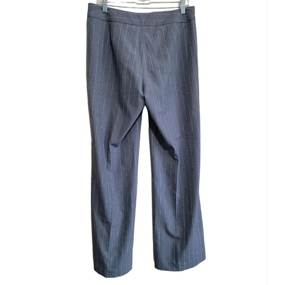 Nine West Gray and White Pinstripes StraightLeg Dress Pants Trousers Sz 8 - Picture 5 of 6